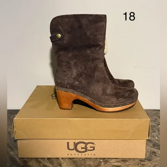 UGG Australia Lynnea Foldable Suede Boots. Brand New and In Original Packaging. - Picture 3 of 4